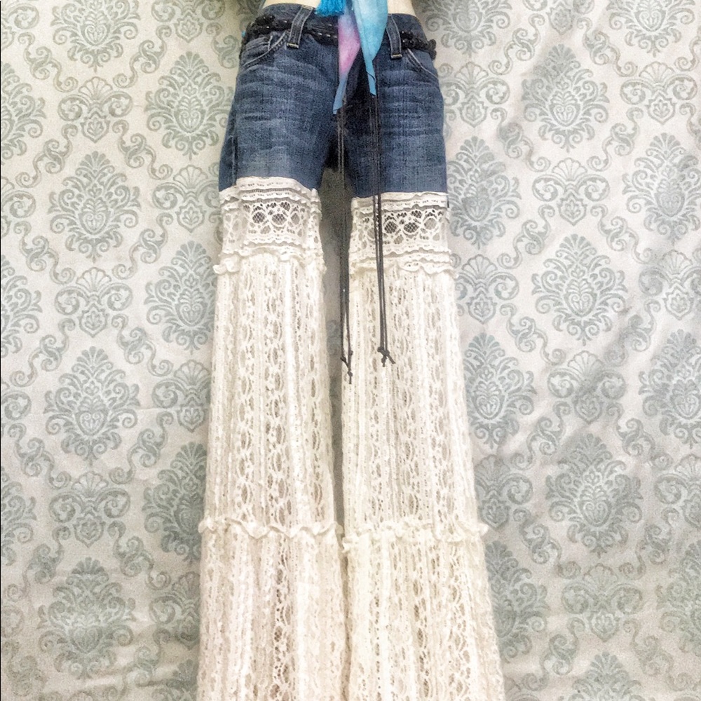 SOLD Refashioned Lucky Jeans | wide flares